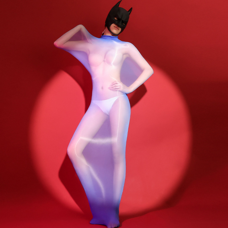 912 shiny ultra-thin 8D mirror reflective perspective sexy sleeping bag couple full body wrap seamless horse oil socks sleeping bag image