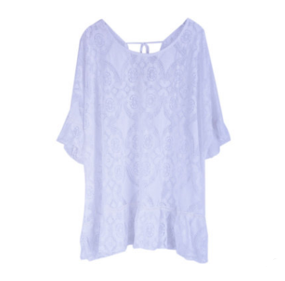 Lace Embroidered Beach Dress Image 4