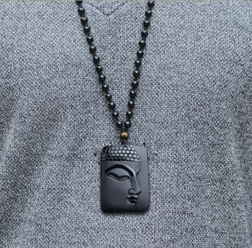 Natural Obsidian Pendant 4