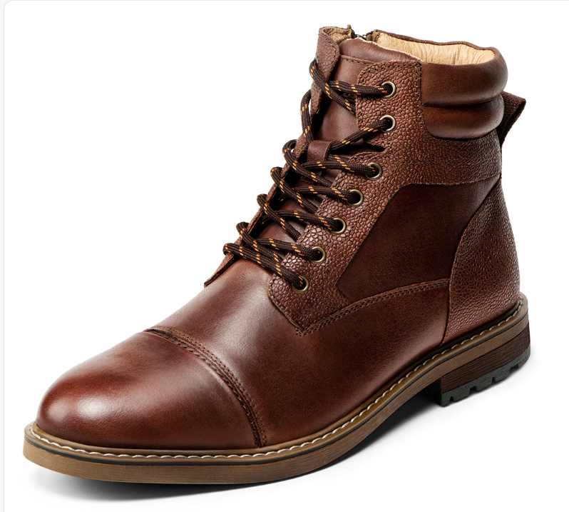 Men's Casual Leather Martin Boots Image 4