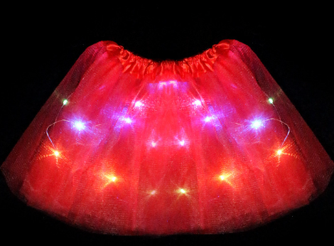 LED Ballet Skirt Red