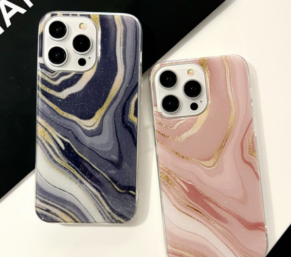 Colorful Crystal Marble Pattern Phone Case