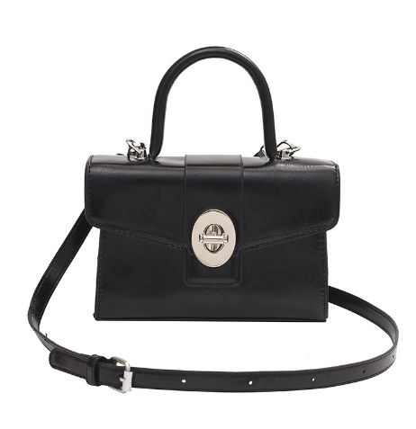 Cowhide Fashion Beaded Handbag - Pink
