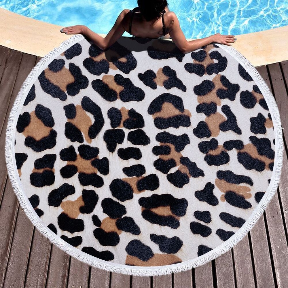 Cartoon Unicorn Beach Towel