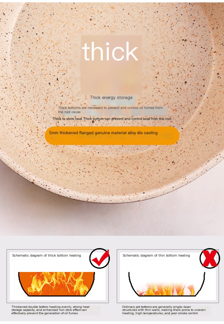 Healthy cooking with non-stick pan