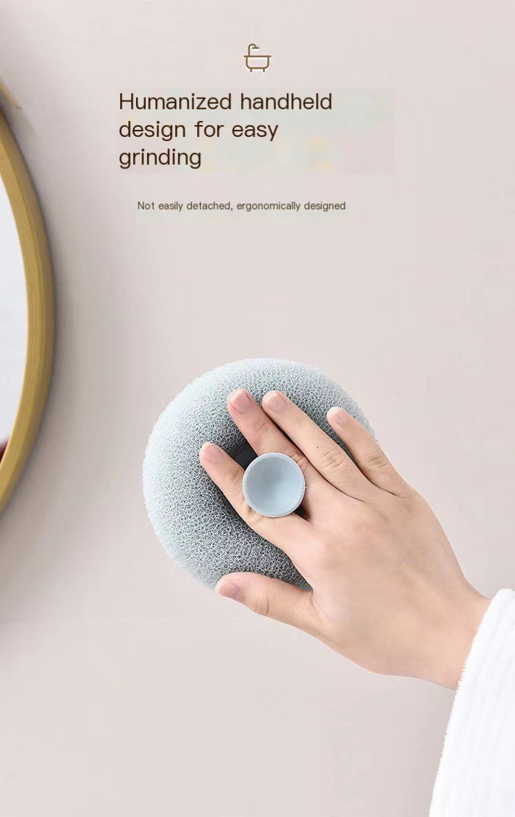 Suction Cup Bath Ball in Use