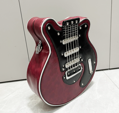 Guitar Shaped Bag Red
