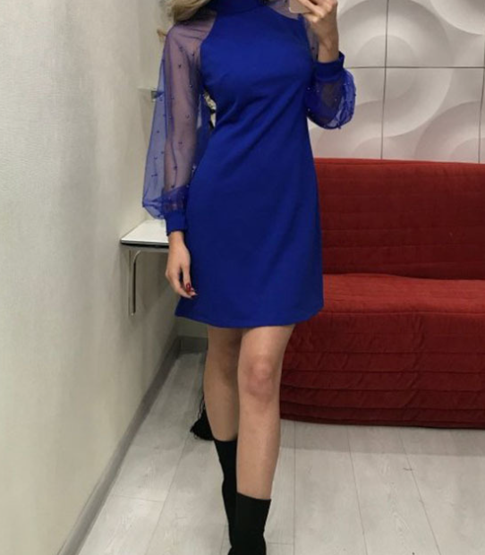 Gauze Pearl Dress Image 6