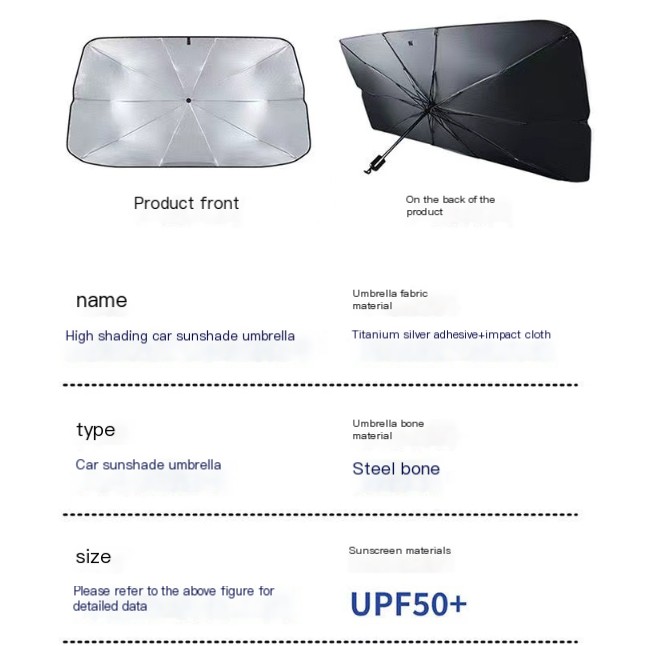 AutoUmbrella | Voorkom dat zonlicht het interieur van je auto opwarmt