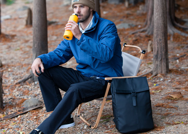 Oxford Canvas Casual Fashion Backpack Front View