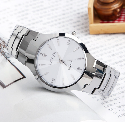 Tungsten Steel Women's Watch - Black Dial for Women