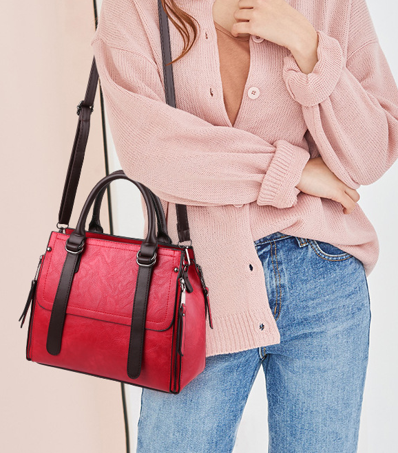 Faux Suede Handbag - Image 3