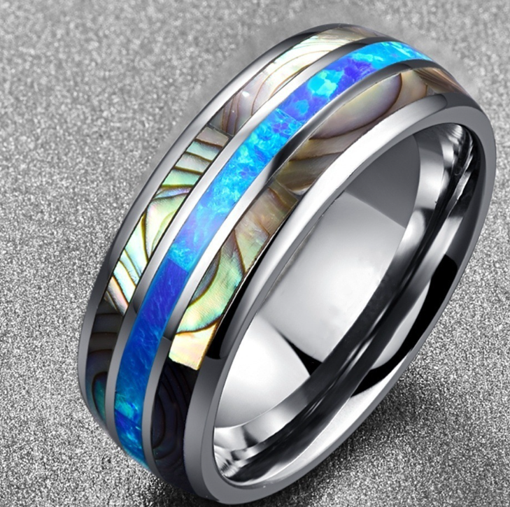 Colorful Tungsten Steel Ring Image 3