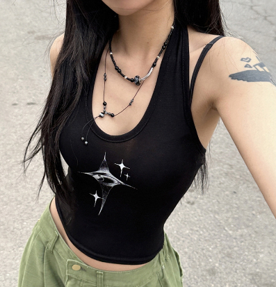 Backless Tank Top Side View