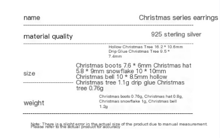 Christmas Earrings Image 1