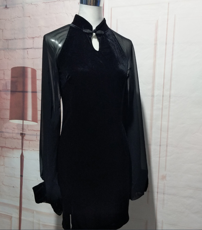 Chiffon Bodycon Dress Image 2