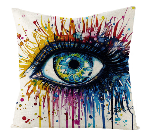 Hand-painted eye pillow