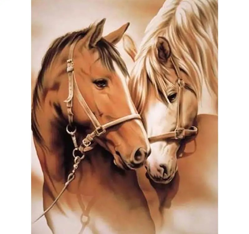 Couple Horse Diamond Painting 4