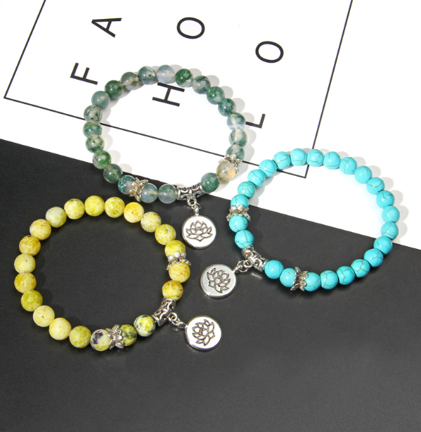 Lotus Pendant Bracelet Style 1