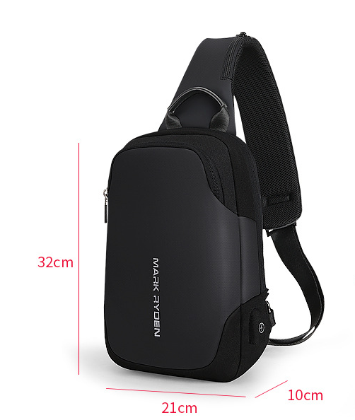 Business Chest Bag Black