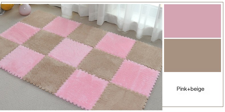 Baby crawling mat splicing floor mat carpet suede mat full paved puzzle game mat fence children's foam floor mat blanket