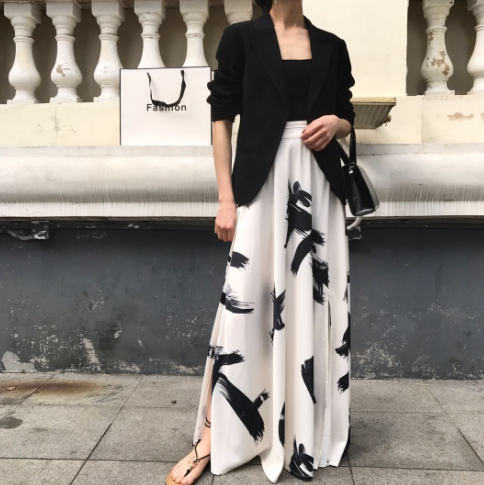 High-waisted A-line skirt - Image 3