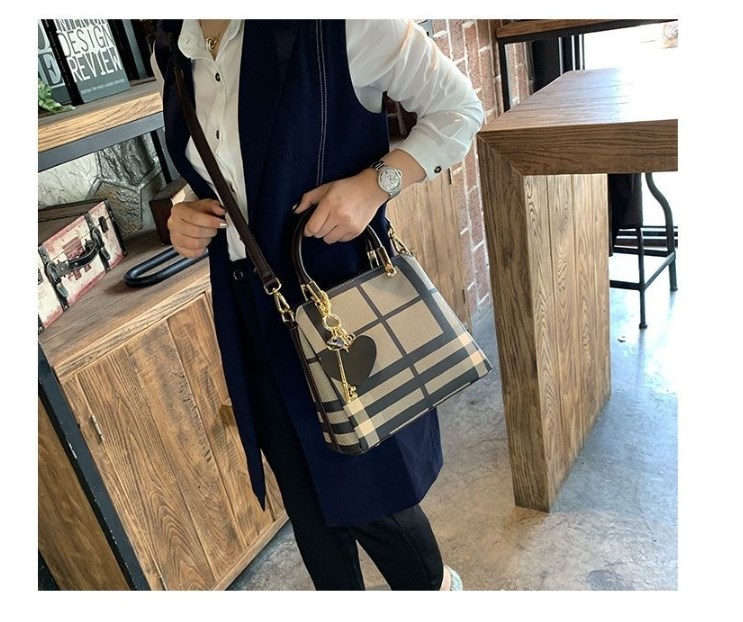 Stylish Checkered Bag Inside