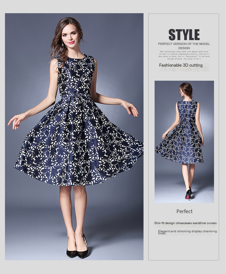 Jacquard Midi Dress 1