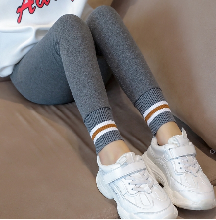 Legging Infant Peluciada/Girls' Underpants Spring, Autumn, and Winter Outwear Children's Pants with Velvet and Thickened Baby Casual Pants Pure Cotton Girls' Pants (Single piece) image