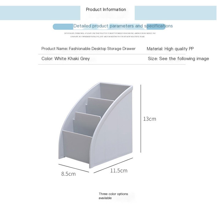 Trapezoidal Storage Box - White