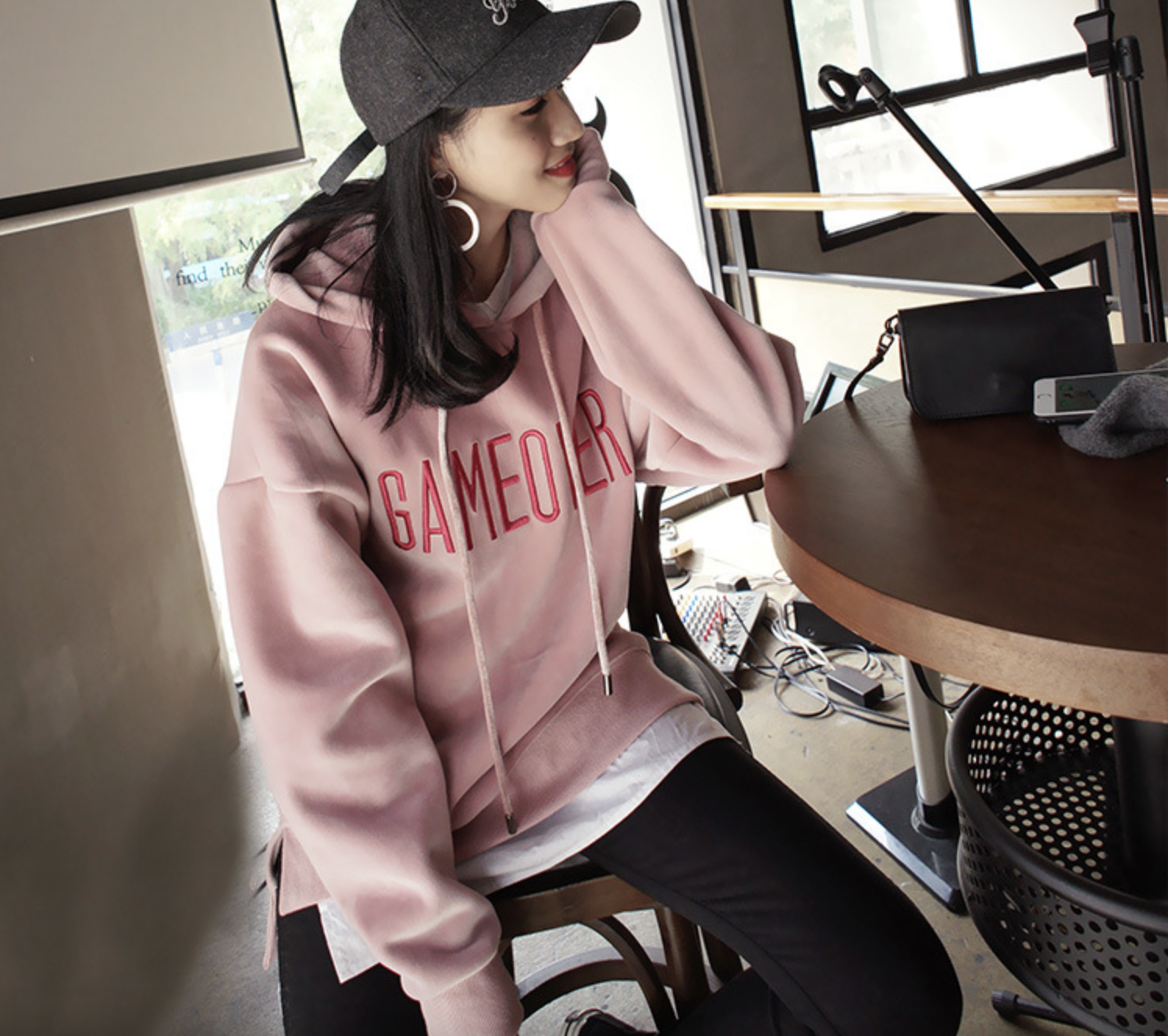 Embroidered Hoodie Image 1