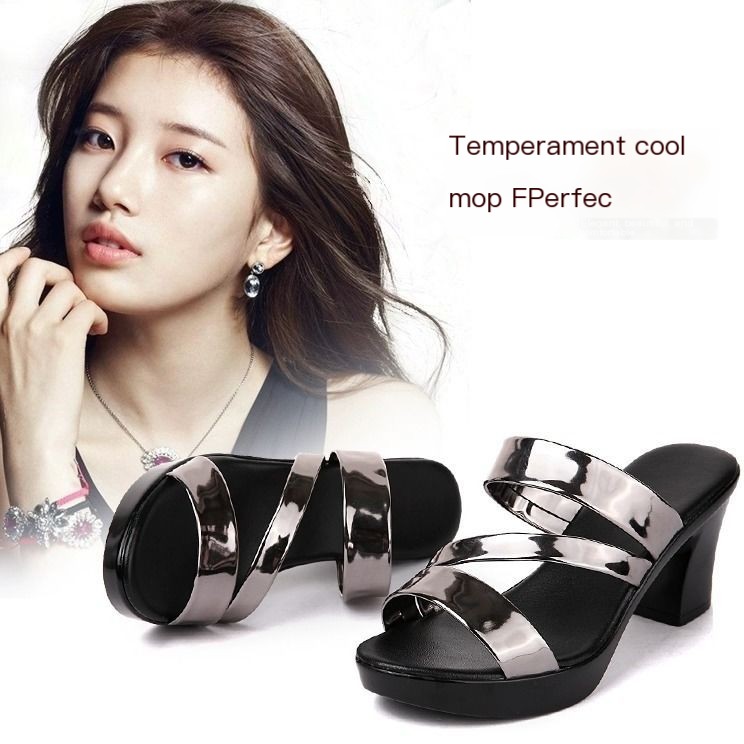 Silver High Heeled Sandals