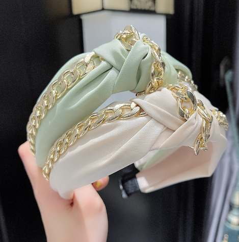 Fashion Chain Cross-knotted Headband - Image 2