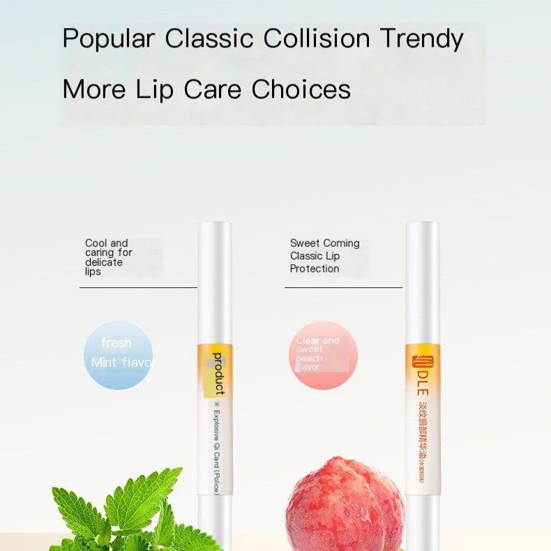 Butterfly skin light lines lip essence oil autumn and winter anti-cracking peeling Moisturizing Lip Lipstick base moisturizing image