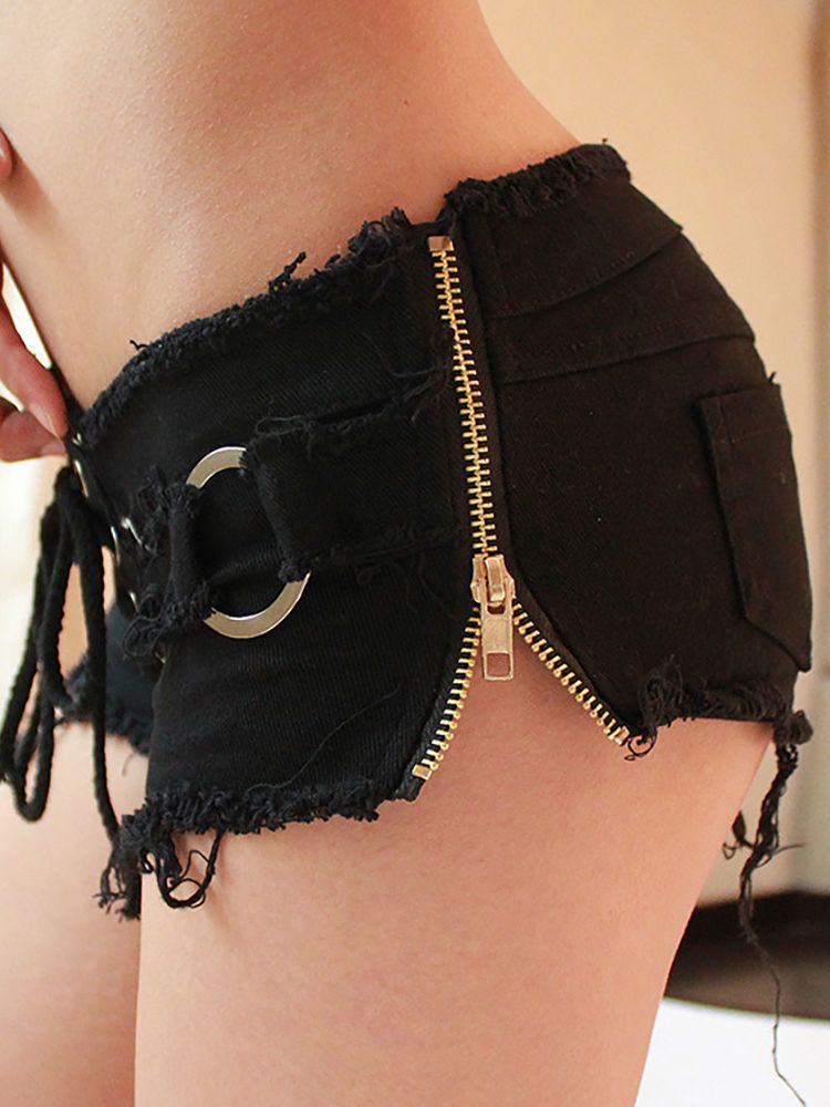 summer denim shorts image 2