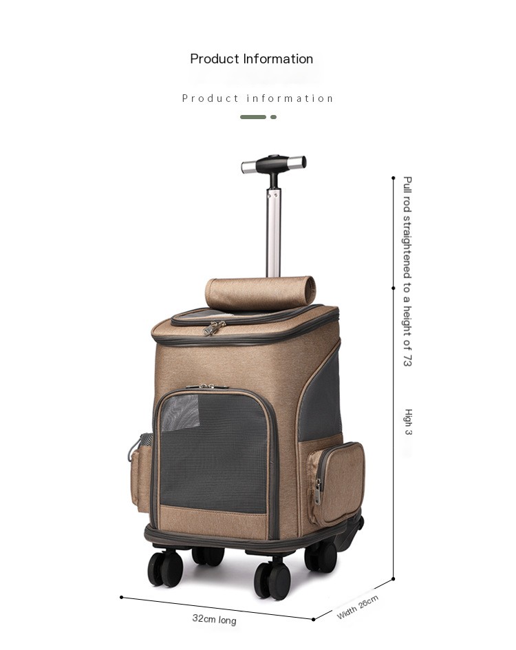 Pull Rod Pet Bag - Easy to Store