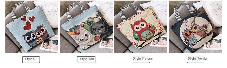 Owl Design Tote