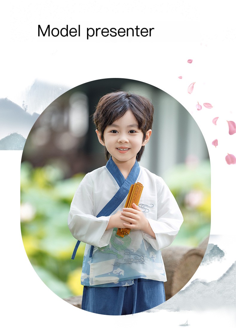 Hanfu boys' spring and autumn children's Chinese style Tang suit 2024 new boy's Chinese style clothing kindergarten performance clothing