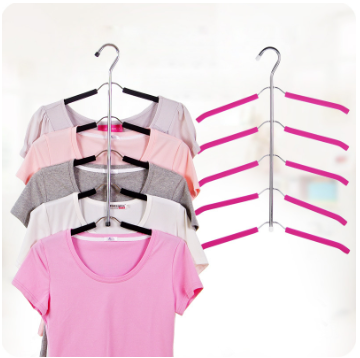 Non-slip sponge clothes hanger grey