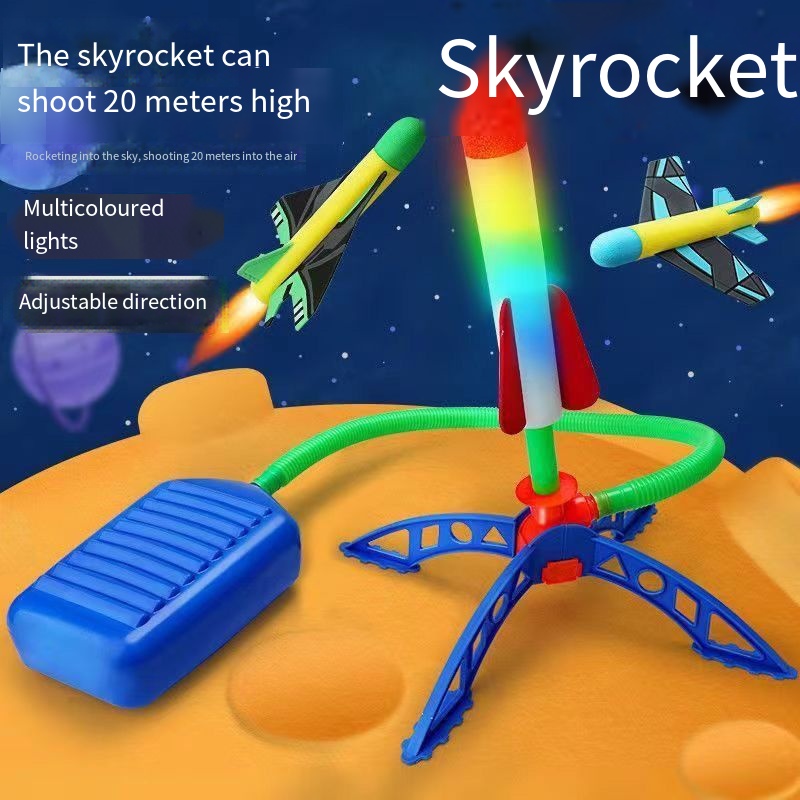 Foot-stepping launcher in action