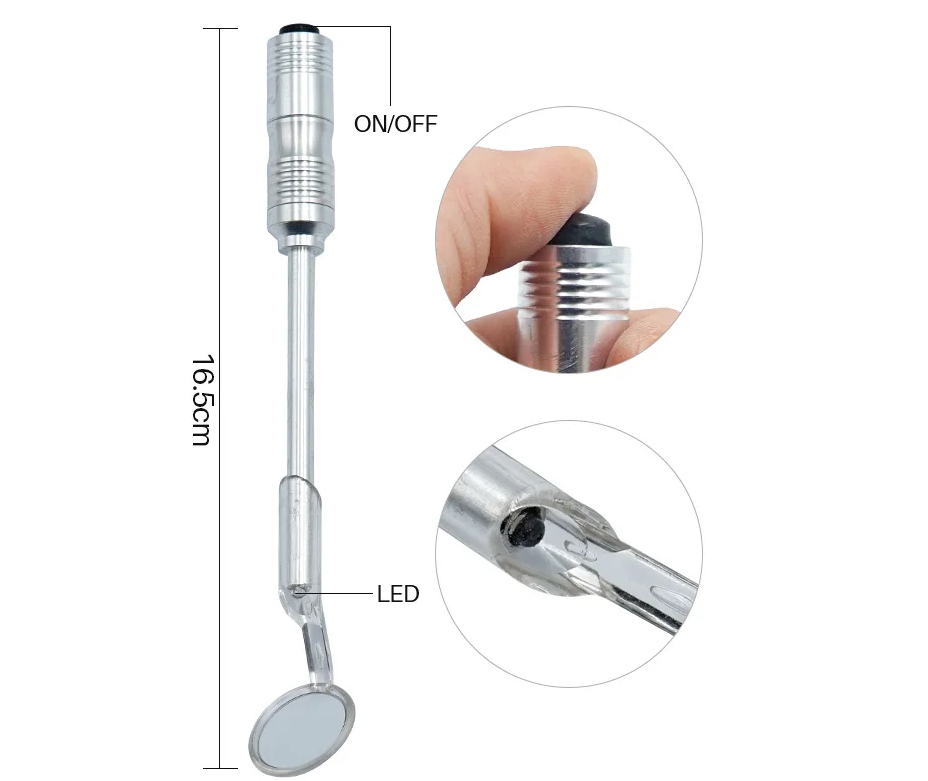 Imagen de espejo dental iluminado 1