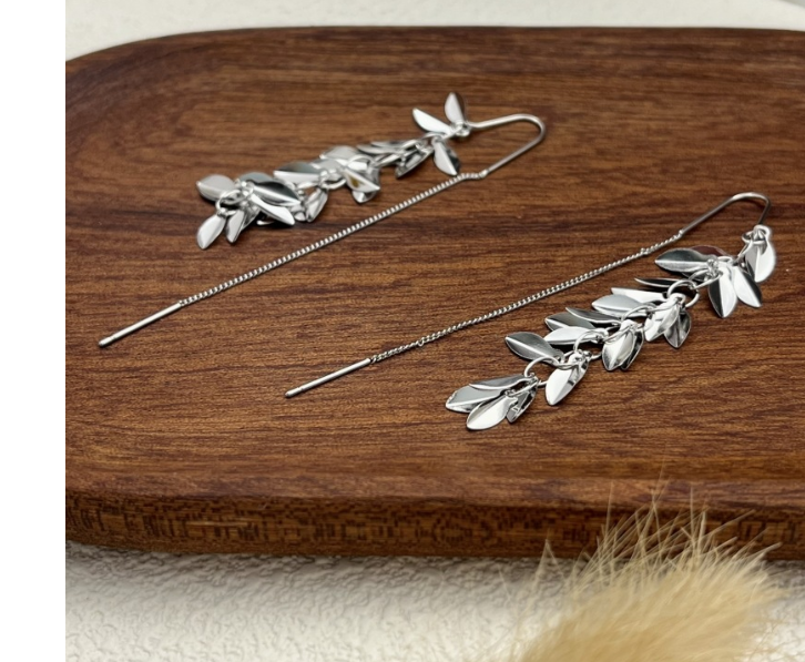 S925 Silver Tassel Earrings 2