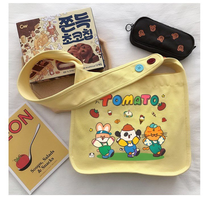 Colorful Button Shoulder Bag close-up