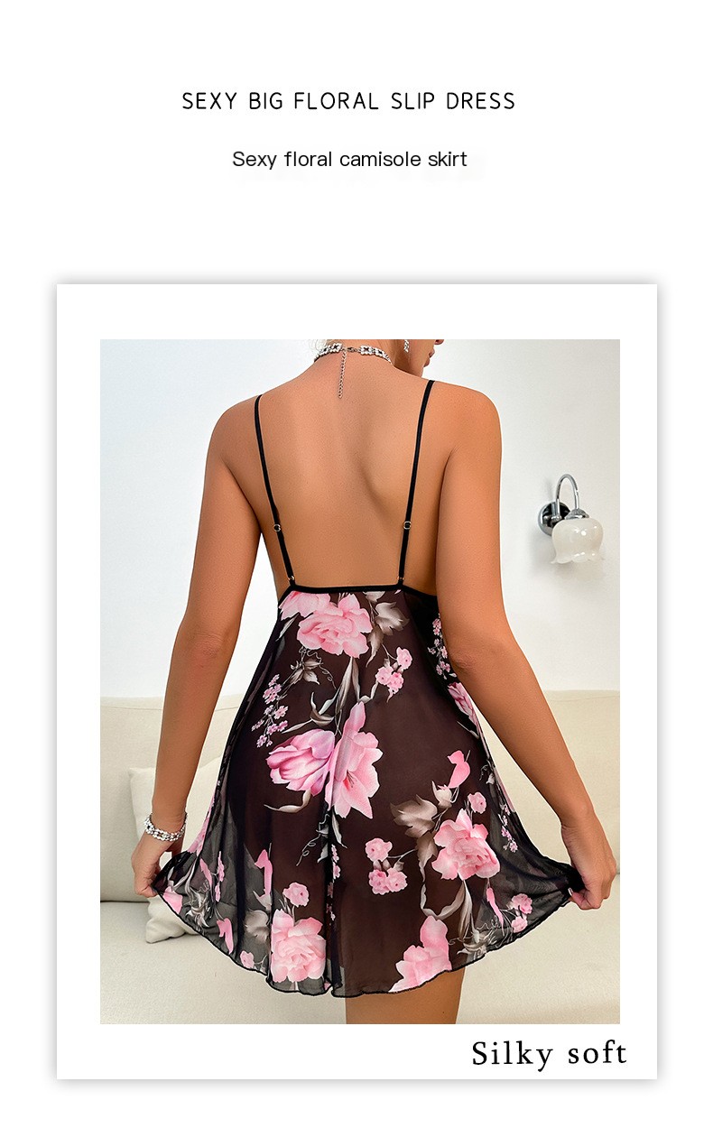 V-neck Embroidered Dress Image 3