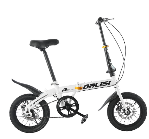 Cycling City Folding Disc Brake Bicycle University Primary And Secondary School Students Riding A Bike Instead Of Driving Mini&&WHITE&&24*15(150-165cm)
