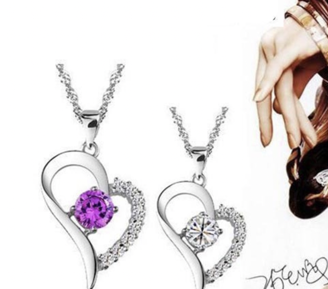 925 Silver Necklace White