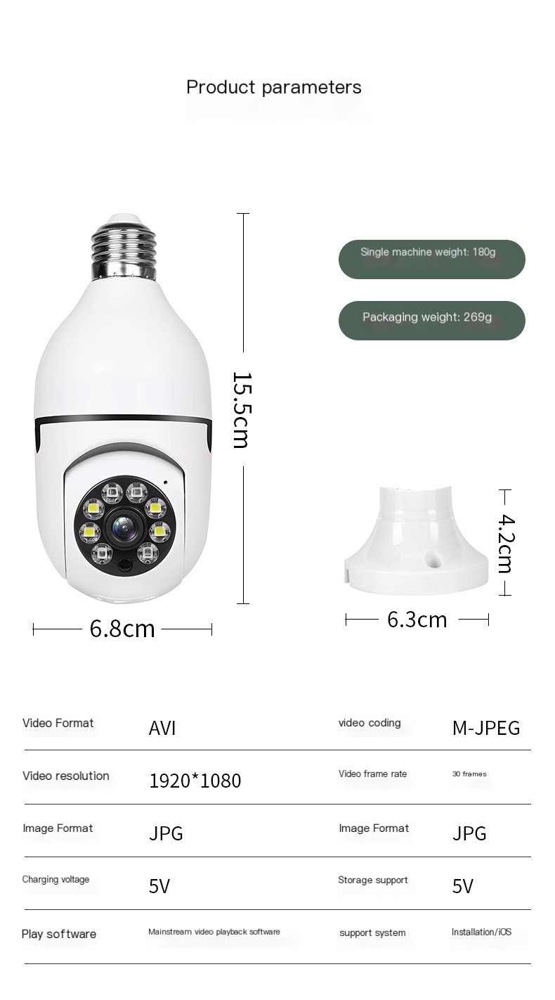 E27 Bulb Camera