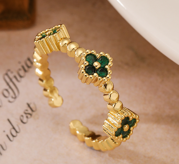 Anillo de Trébol de Cuatro Hojas - Imagen 3