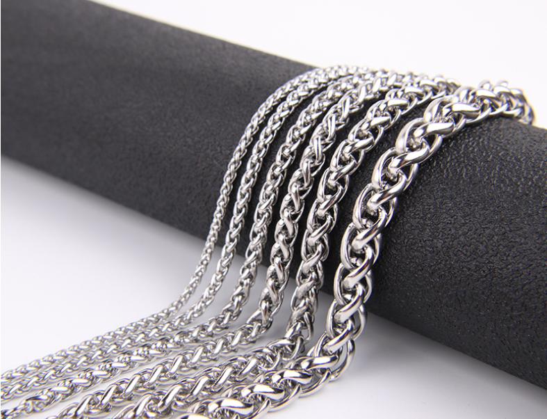 Stainless Steel Cross O Chain Necklace