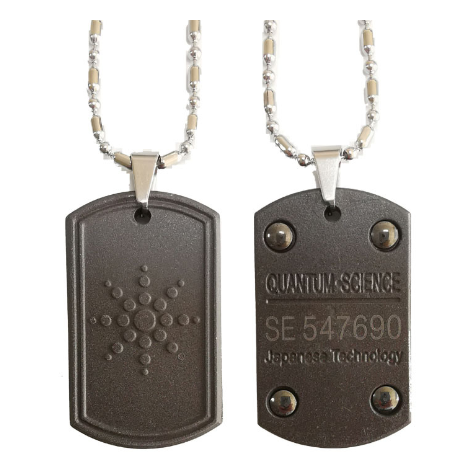 Black Round Energy Stone Pendant